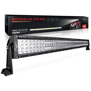 MICTUNING 300w 52″ LED Driving Light Bar Flood/Spot Beam for Off Road