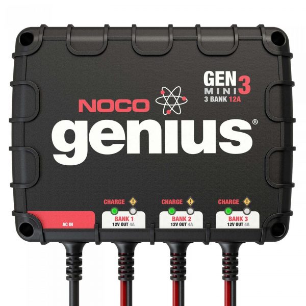 NOCO 3-Bank 12 Amp On-Board Battery Charger