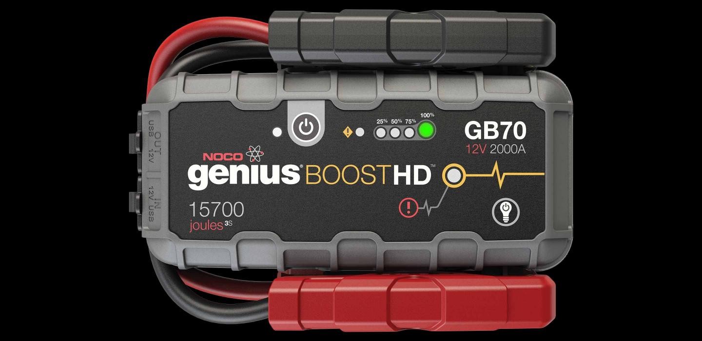 NOCO GB70 Genius Boost HD 2000A 12V Lithium Jump Starter