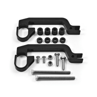 Powermadd Sentinel Handguards | Black/Charcoal | For Snowmobile ATV | Includes Hardware